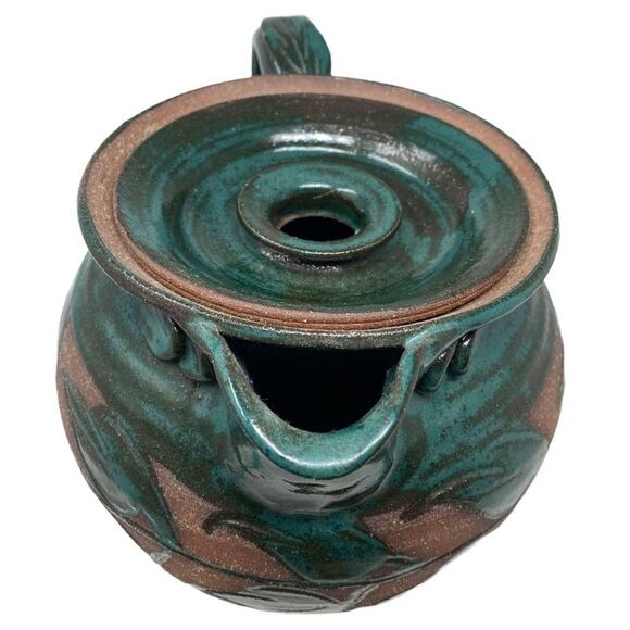 Shirley Cadmus Raku Pottery Teapot  Vintage Handcrafted‎ Earthenware Studio Art - Picture 7 of 13